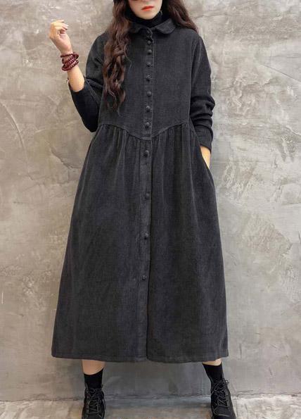 Langer Kordmantel für Frauen