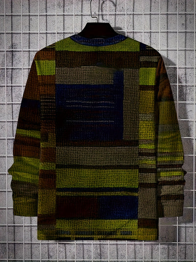 Calvin – Langärmeliges T-Hemd Mit Blockmuster