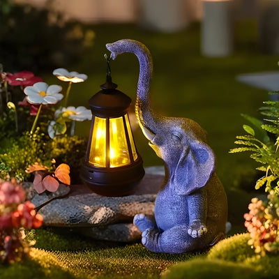 SunTrunk Light – Solarbetriebene Elefanten-Statue mit Licht