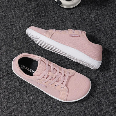 Atmungsaktive Unisex-Sneaker mit rutschfester Sohle in Pastellrosa - Elina