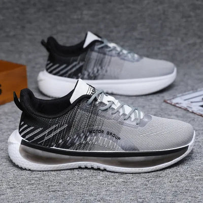 Herren Turnschuhe mit blau-weißer degradierter Sohle - Orion