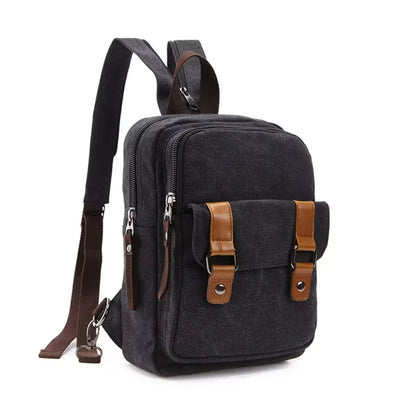 Unisex-Rucksack mit mehreren Taschen im Vintage-Stil - Axel