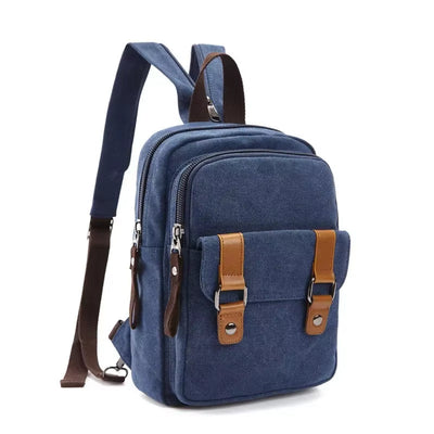 Unisex-Rucksack mit mehreren Taschen im Vintage-Stil - Axel