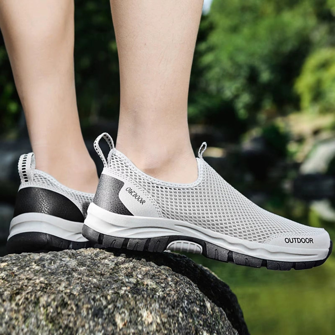 Herrenschuhe aus atmungsaktivem, leichtem Mesh mit rutschfester Sohle - Bruno