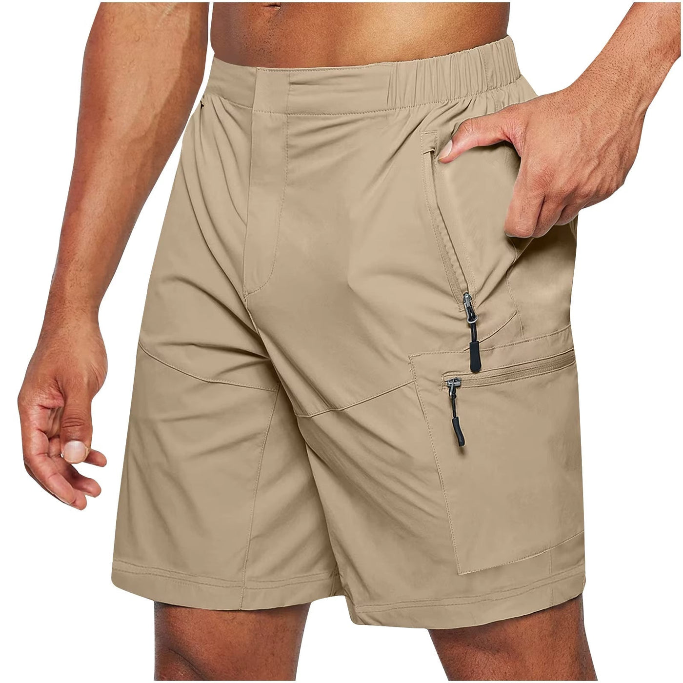 Herren-Shorts aus technischem Gewebe mit mehreren Taschen - Adrian
