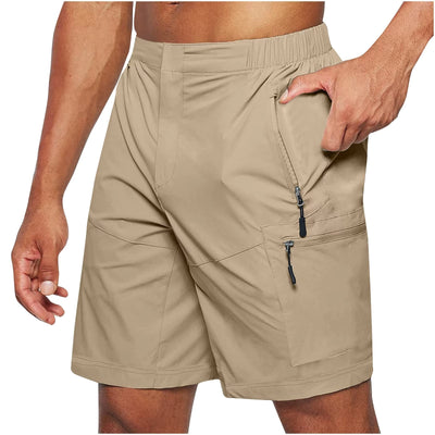 Herren-Shorts aus technischem Gewebe mit mehreren Taschen - Adrian