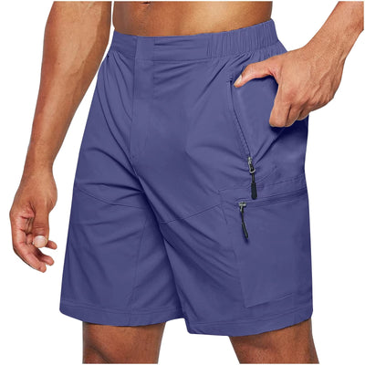 Herren-Shorts aus technischem Gewebe mit mehreren Taschen - Adrian