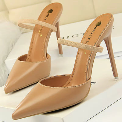 Damen Pumps mit offener Spitze und offenem Absatz - Camila