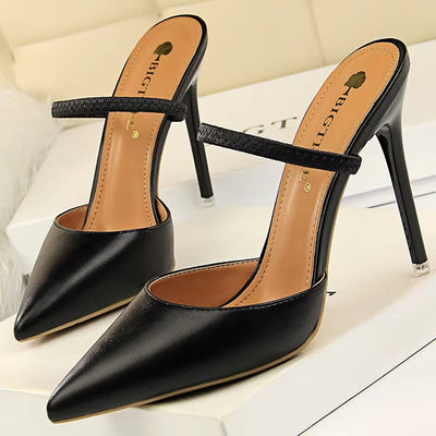 Damen Pumps mit offener Spitze und offenem Absatz - Camila