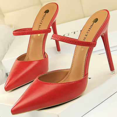 Damen Pumps mit offener Spitze und offenem Absatz - Camila