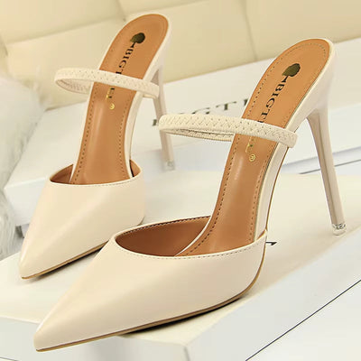 Damen Pumps mit offener Spitze und offenem Absatz - Camila