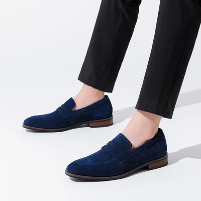 Klassische Herren-Slipper aus braunem Wildleder - Lancaster
