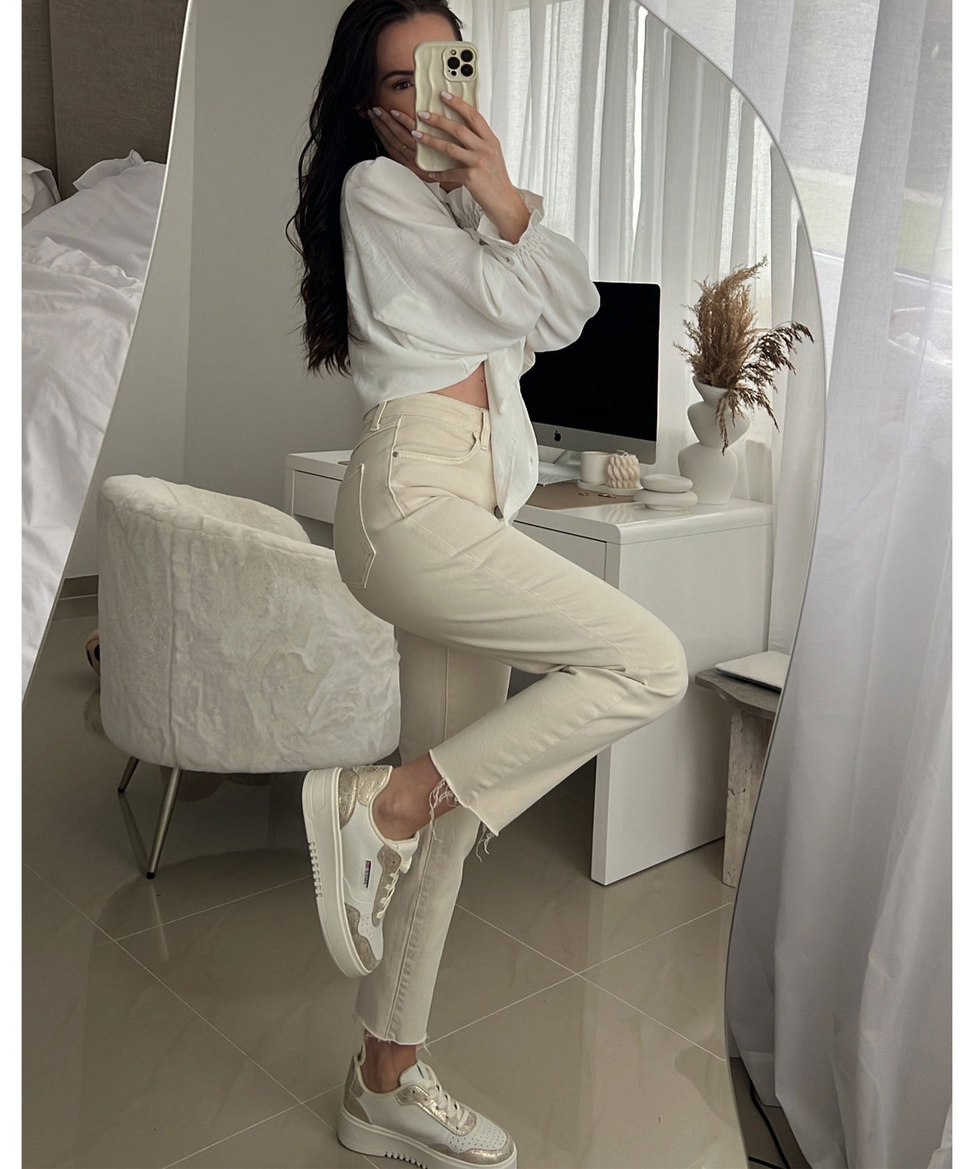 Weiß Top mit zeitloser Frische für Frauen