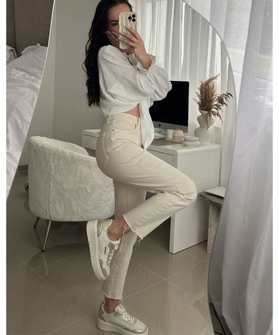 Weiß Top mit zeitloser Frische für Frauen