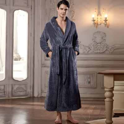 WarmEmbrace Robe – Luxuriöser Langer Thermischer Bademantel
