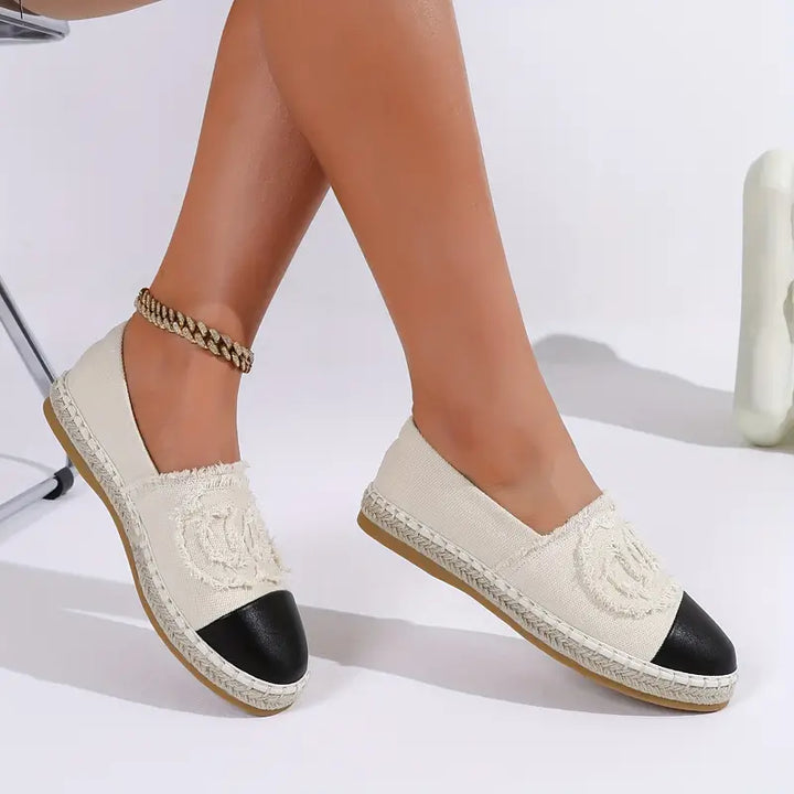 Zweifarbige Damen-Ballerinas – Leicht & Atmungsaktiv