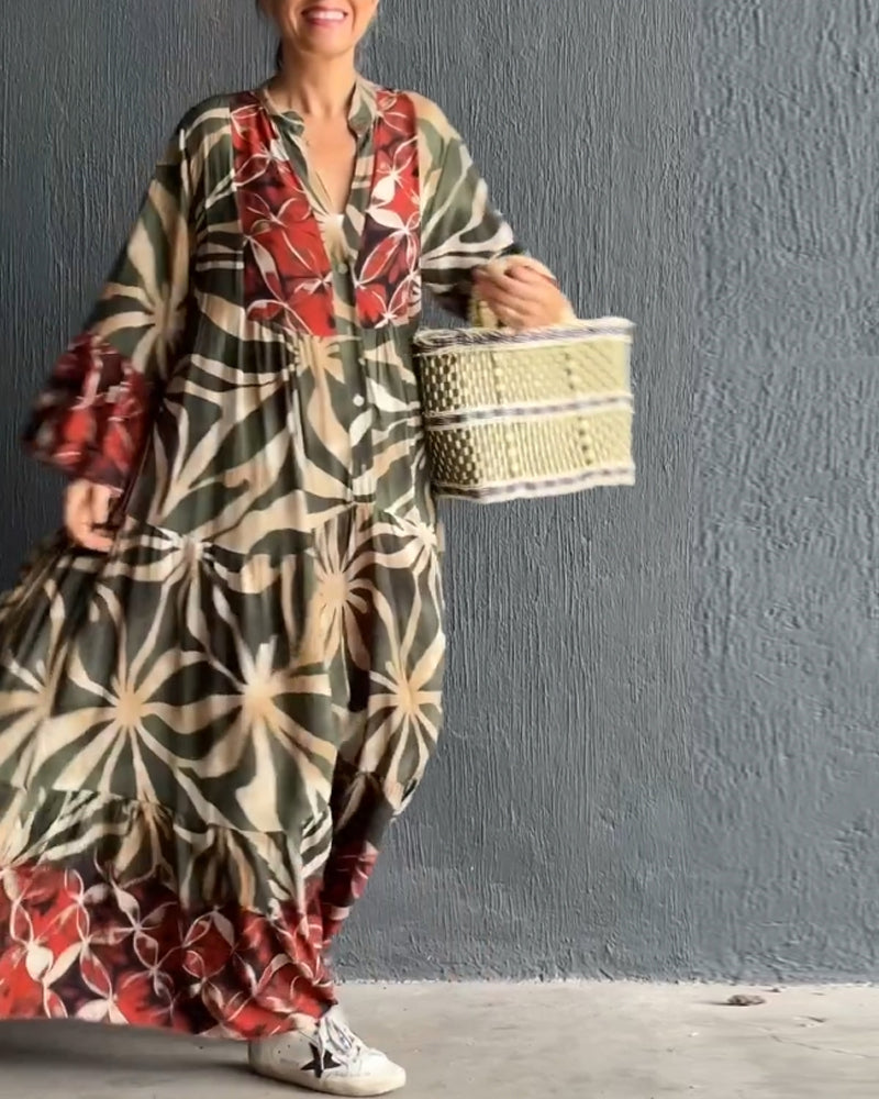 Marlis©️ | Luftiges Urlaubskleid mit Print