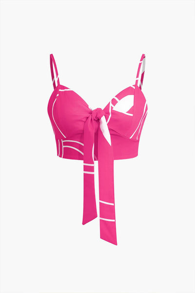 Bailey | Zweiteiler mit Knoten-Top & Bambusprint-Hose