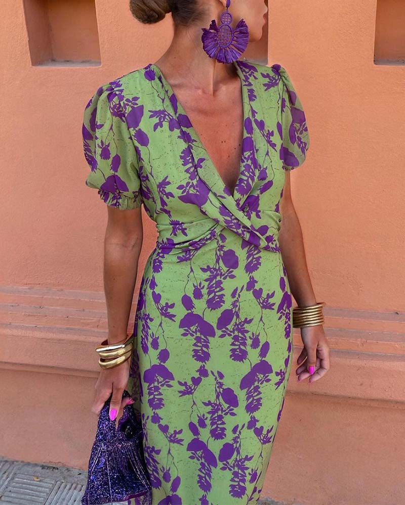 Wilona | Elegantes Kleid mit Puffärmeln