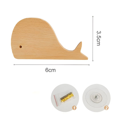 WoodWhimsy Hook - Tierförmiger Wandhaken aus Holz