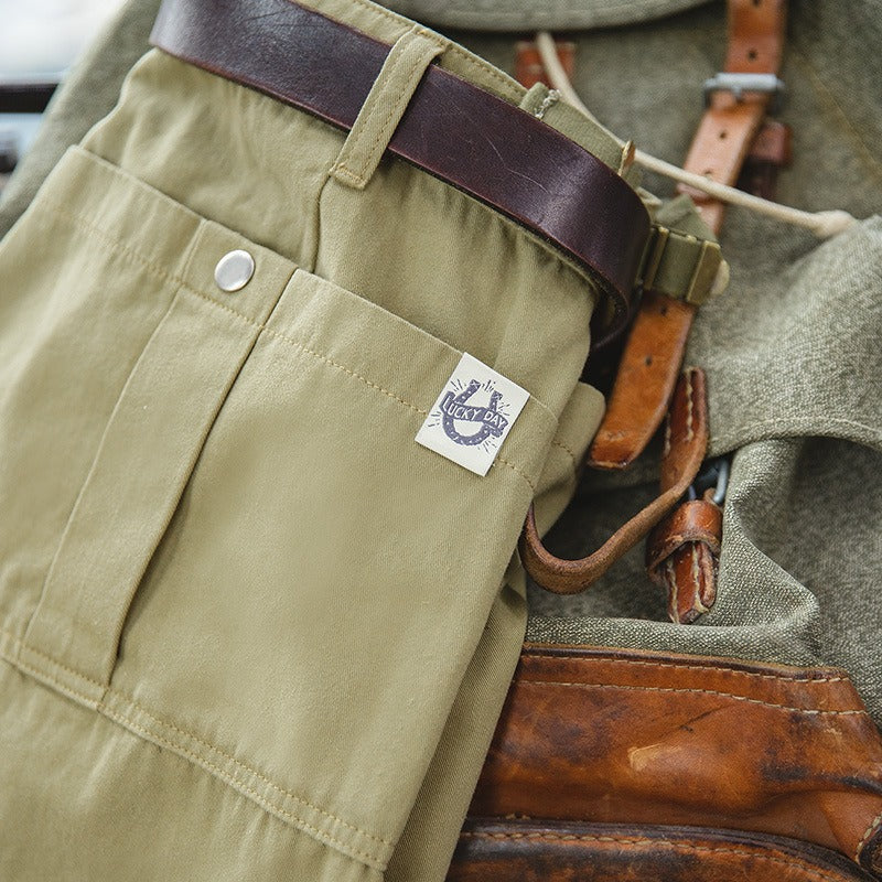 Herren Baumwollshorts mit Cargotaschen - Damien