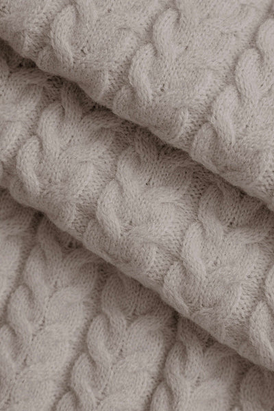 Thea | Strick-Zweiteiler-Set mit Zopfmuster & figurbetontem Schnitt