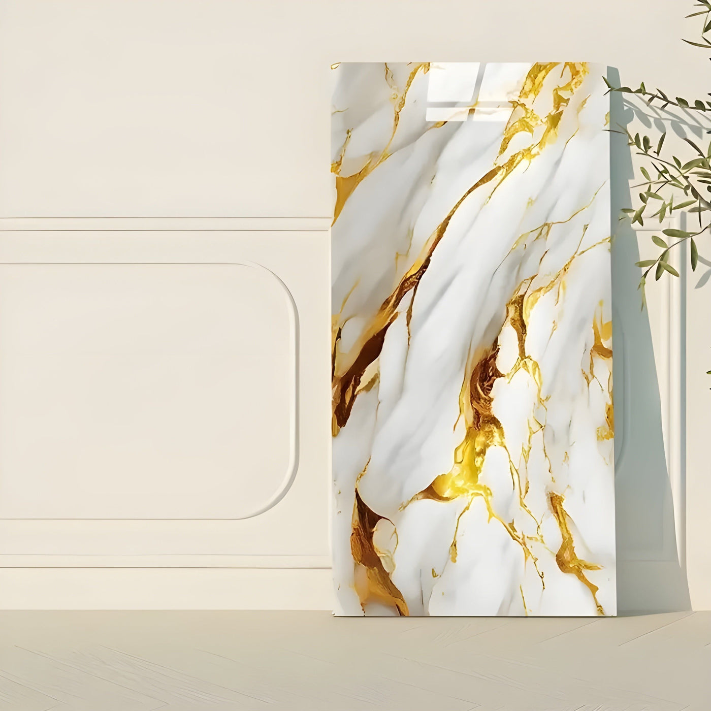 VinylVue Wallpaper - Wasserdichte selbstklebende 3D-Marmor-Tapete