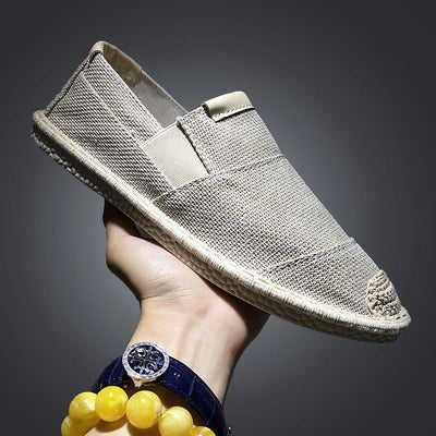 Herrenschuhe aus atmungsaktivem Canvas in Dunkelgrau - Dorian