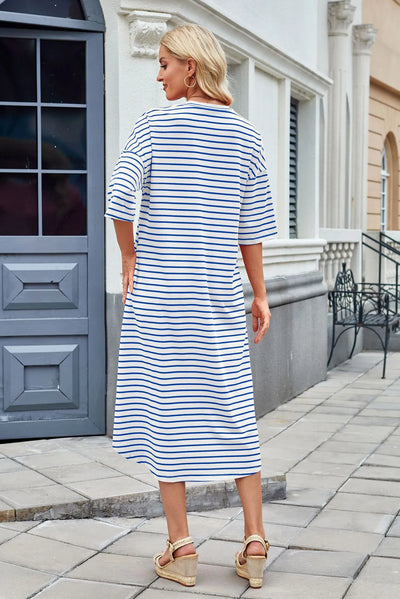 Lorena - Lässiges Sommerkleid mit Streifen für Frauen