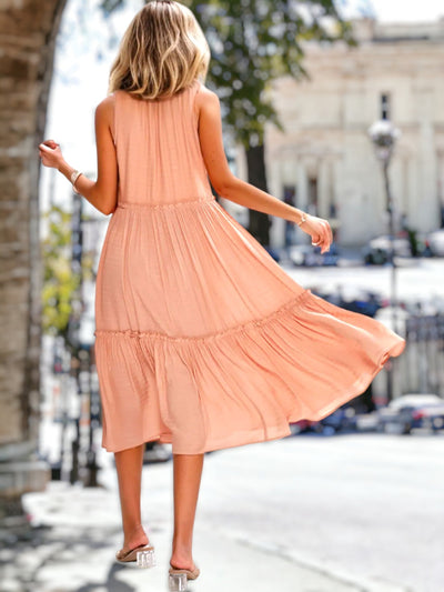 Shirley - Damenkleid mit Schleife und V-Ausschnitt