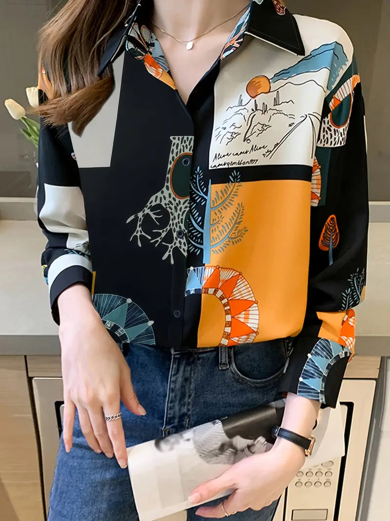 Birgit - Künstlerische Bluse