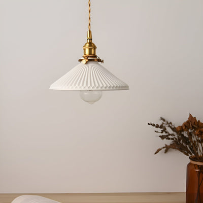 AmberZen Light – Vintage Keramik Glas Pendelleuchte