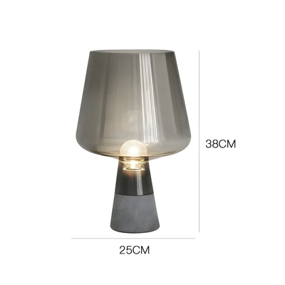 GlowSphere Tischleuchte – Italienisches Glasballon-Design