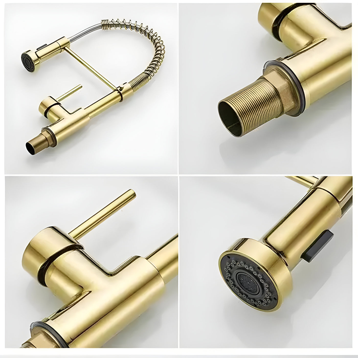 FlowNova - Multifunktionale Spültischarmatur (Gebürsteter Stahl)