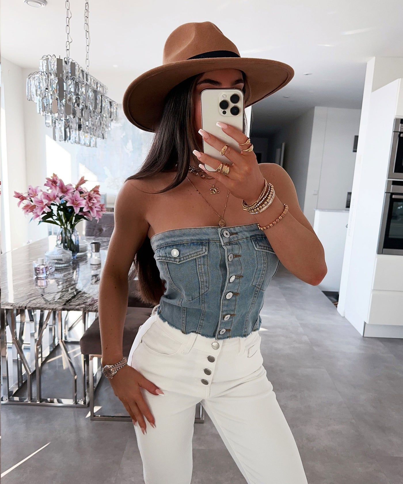 Hellblaues Oberteil mit sanfter Frische für Frauen