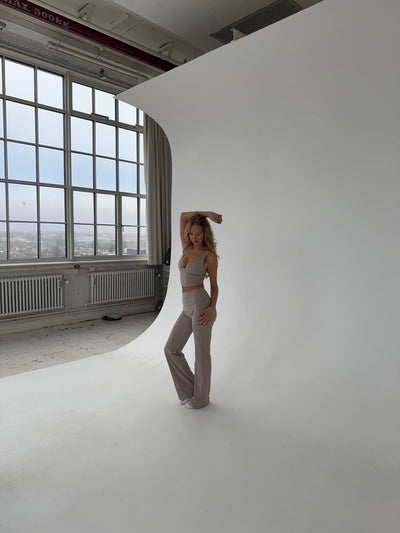 Ausgestellte Stretch Damen-Leggings - für Yoga und Freizeit