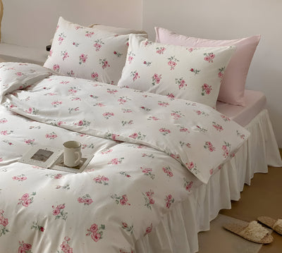 LushPetal Set – Elegantes Florales Bettwäsche-Set