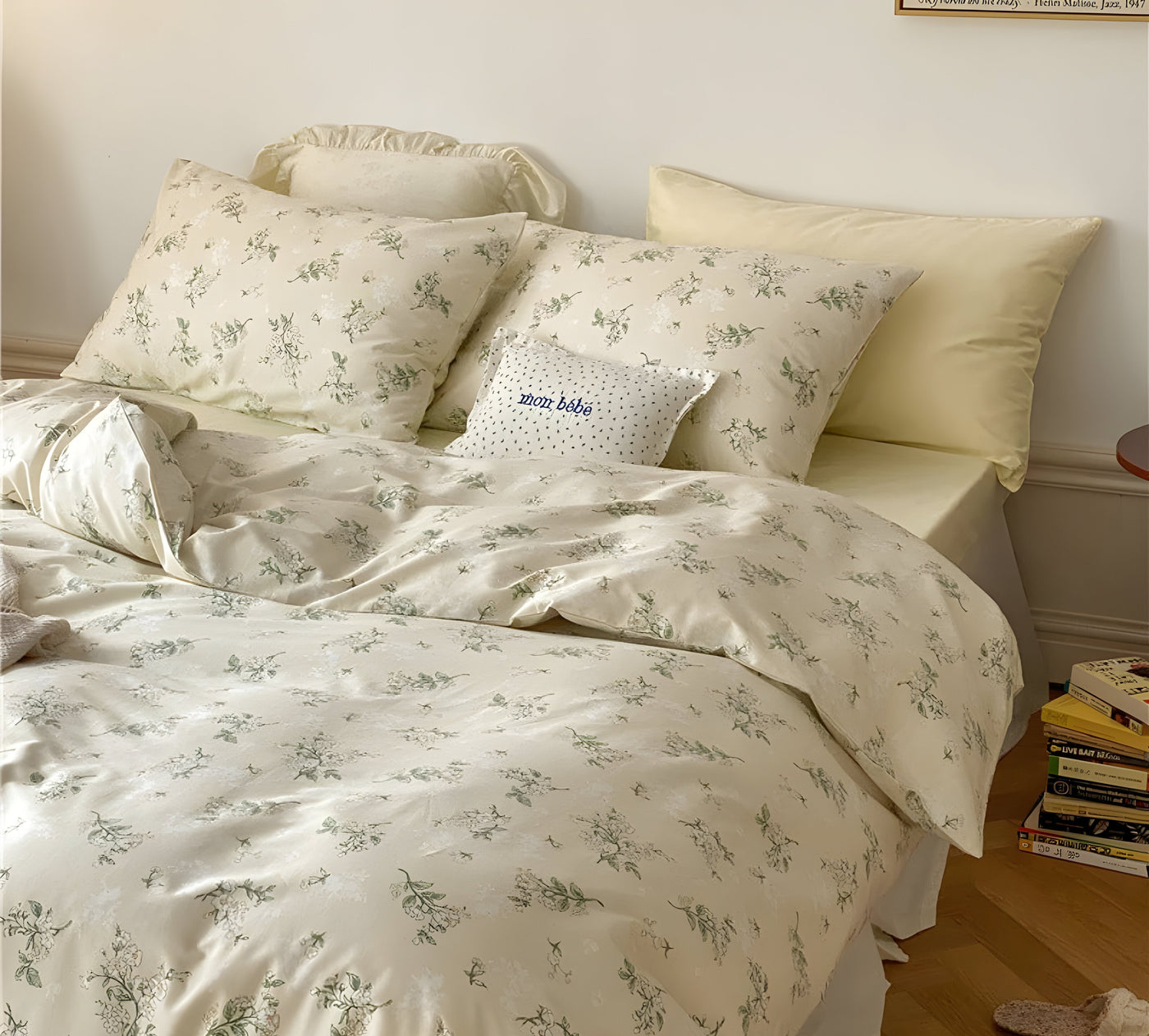 LushPetal Set – Elegantes Florales Bettwäsche-Set