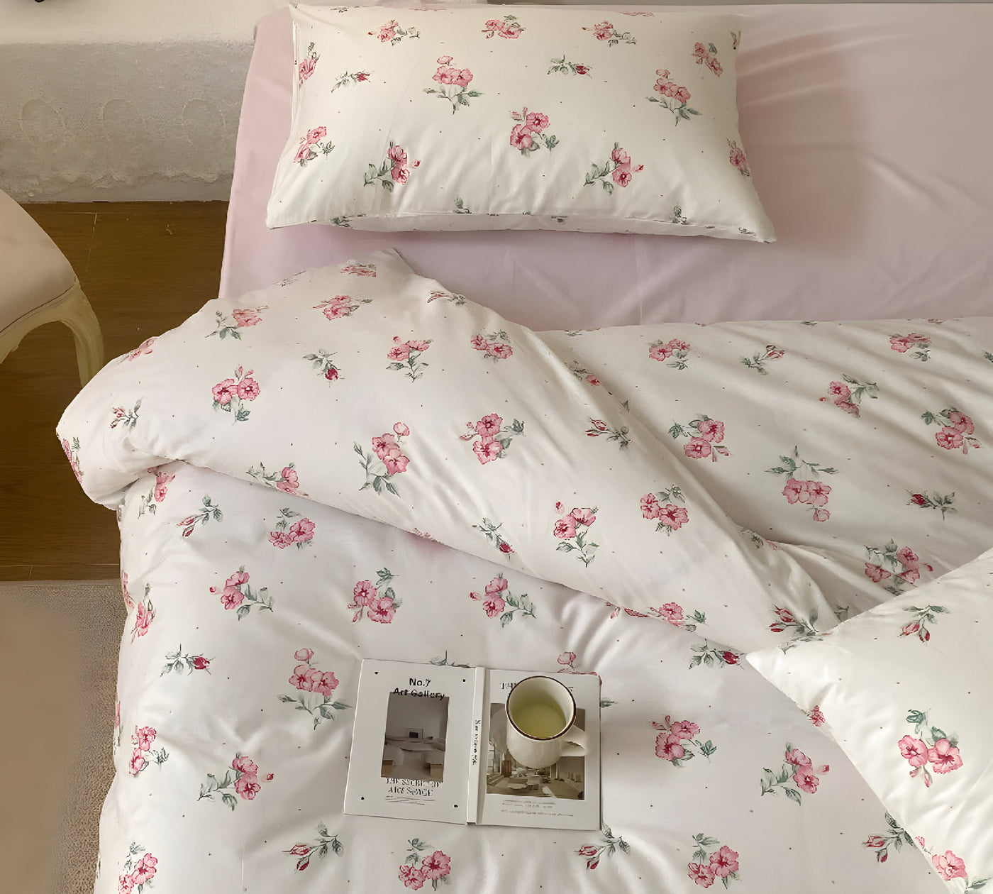 LushPetal Set – Elegantes Florales Bettwäsche-Set