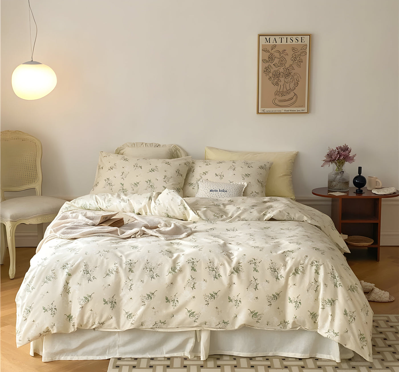 LushPetal Set – Elegantes Florales Bettwäsche-Set