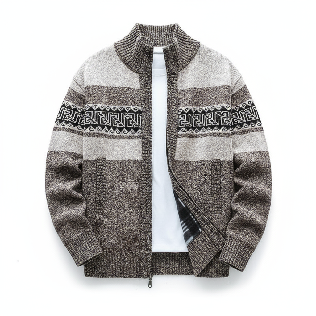 Matthew | Zip-Up Vintage Cardigan