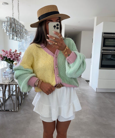 Oberteil mit Knopfleiste und Strukturstil für Frauen