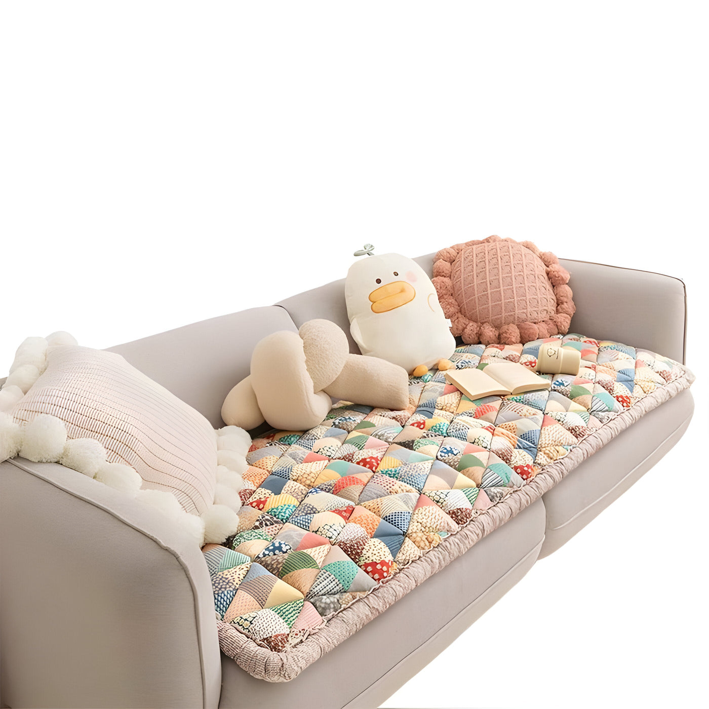 VelvaLoom Cover - Schicker Baumwoll-Schutzbezug für die Couch