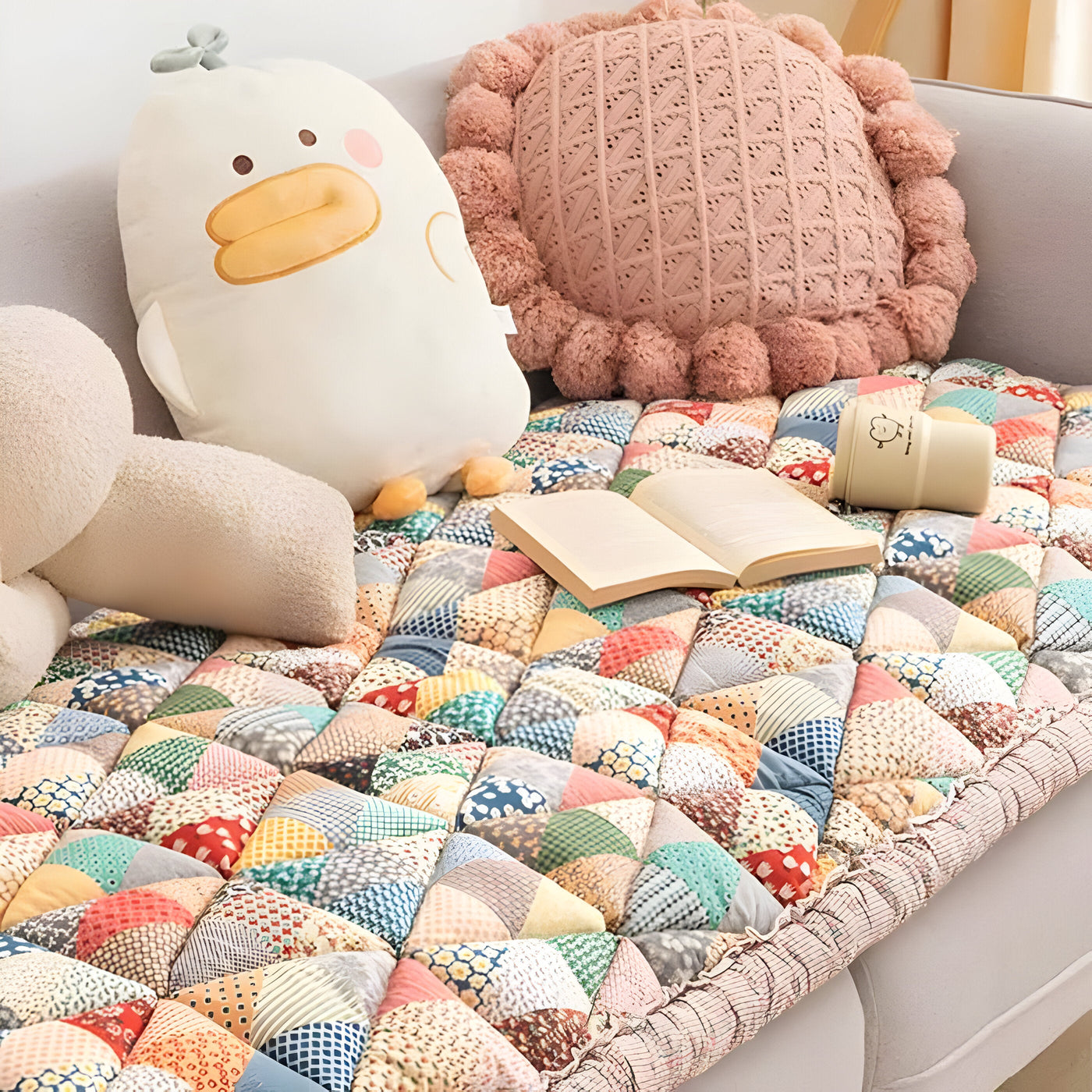 VelvaLoom Cover - Schicker Baumwoll-Schutzbezug für die Couch