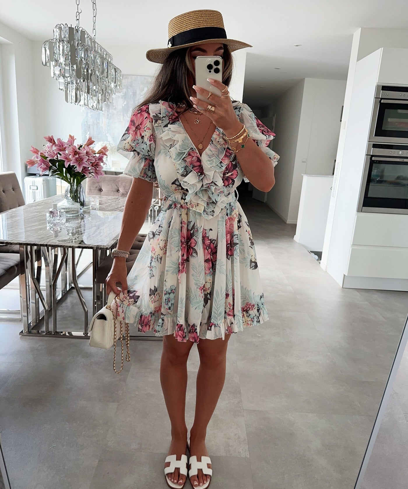 Dreiviertelarm Oberteil in Rosa mit femininer Frische für Frauen