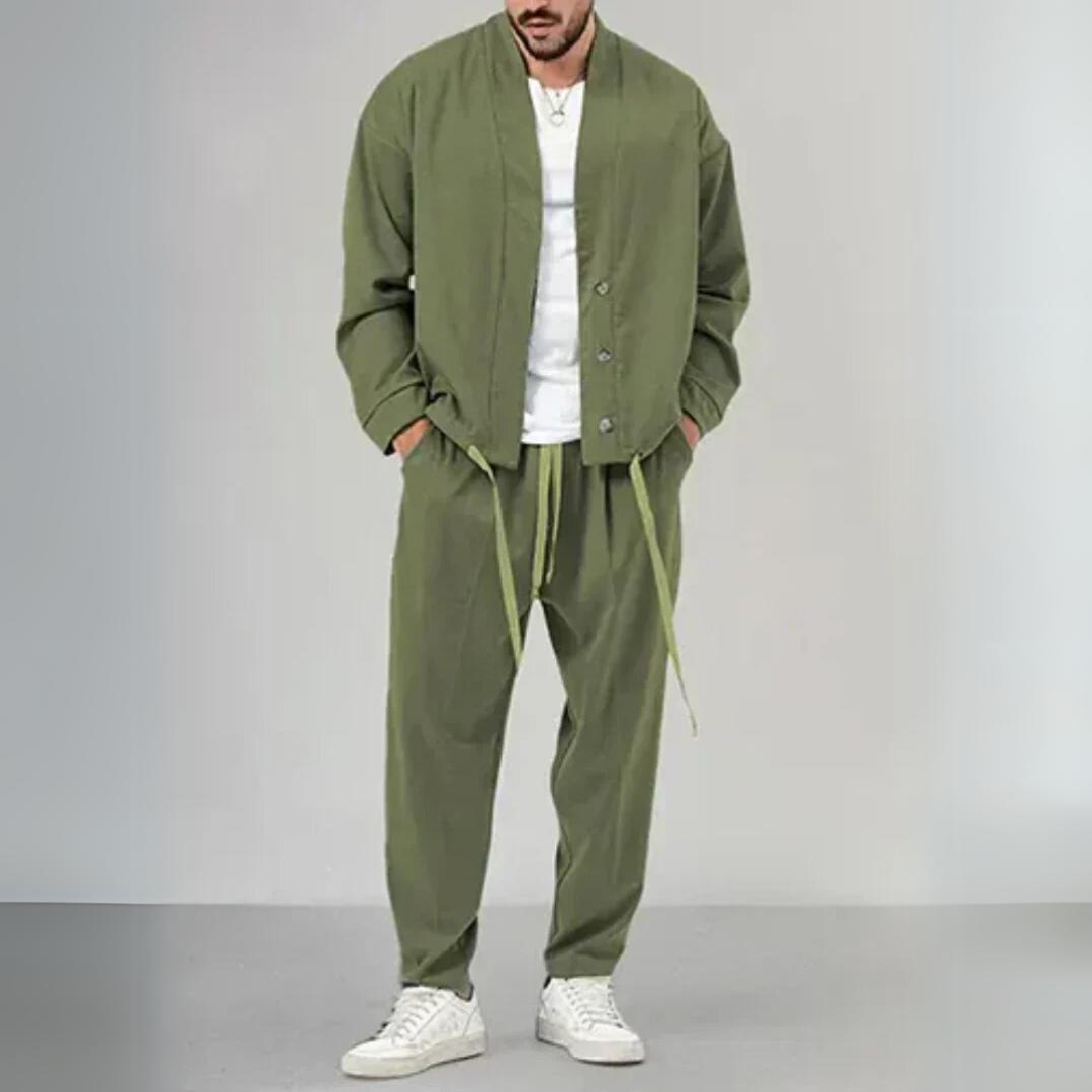 Strickjacke und Hose Set für Männer