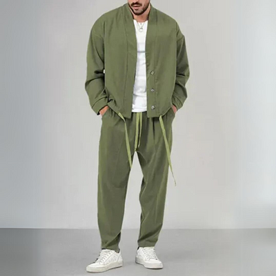 Strickjacke und Hose Set für Männer