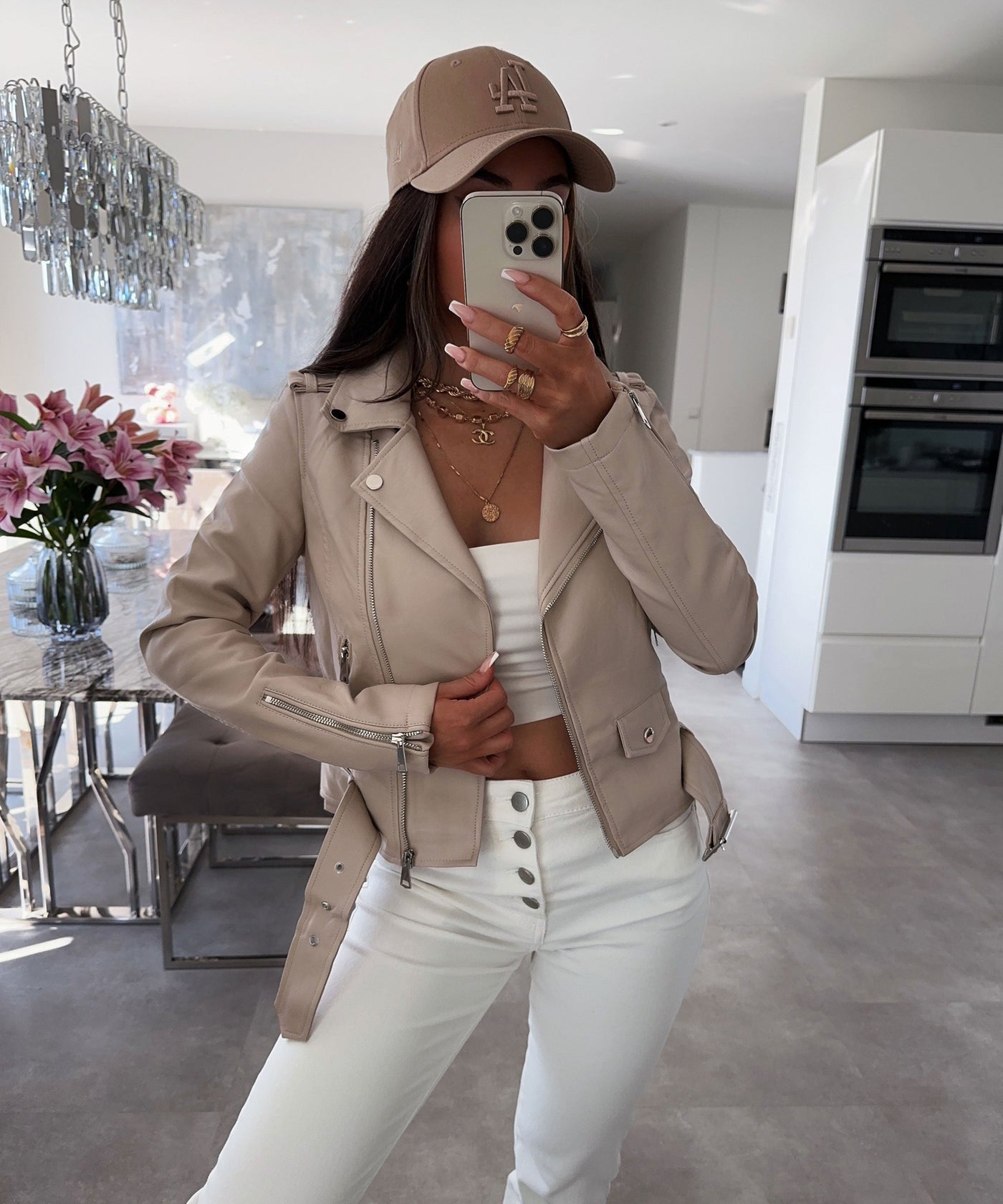 Beiges Oberteil mit zeitloser Weichheit für Frauen