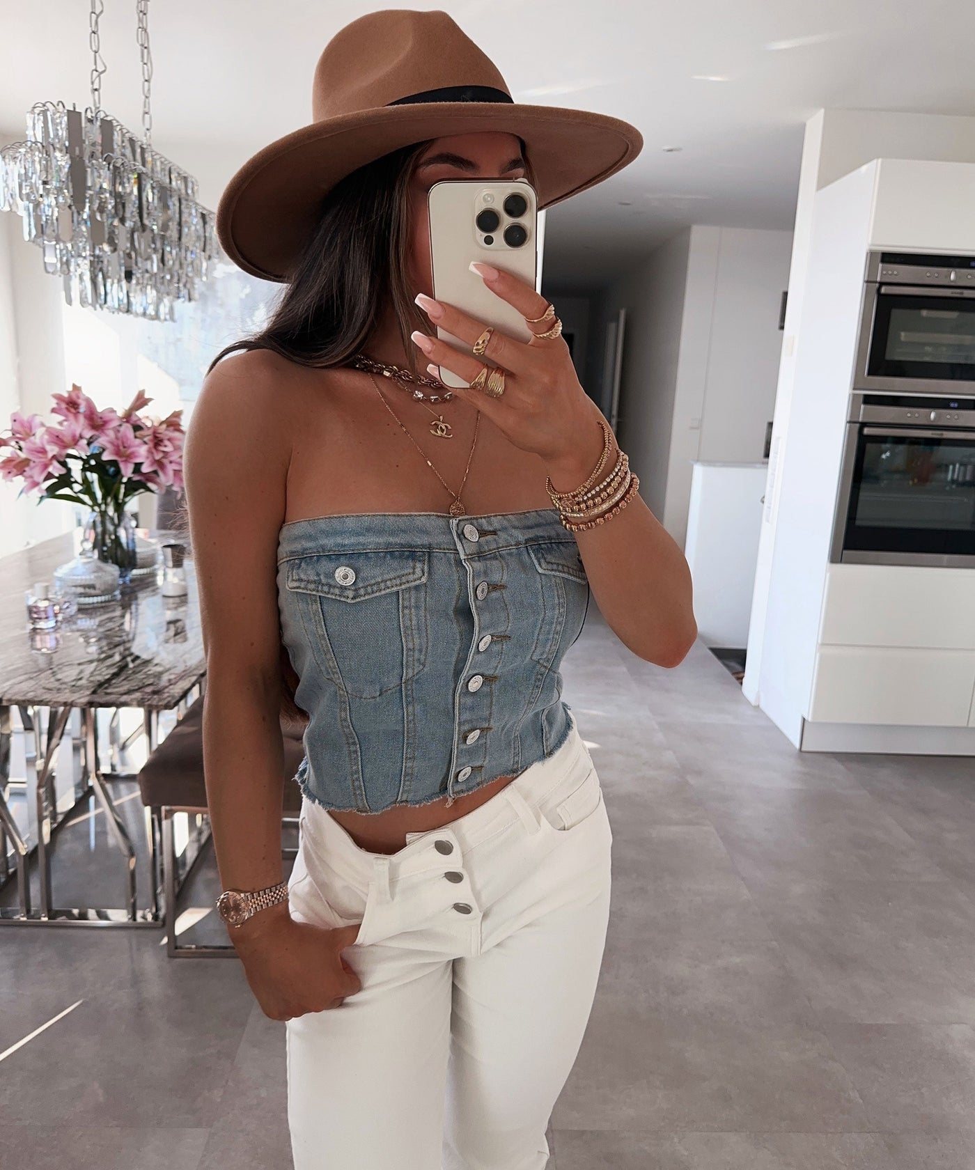 Hellblaues Oberteil mit sanfter Frische für Frauen