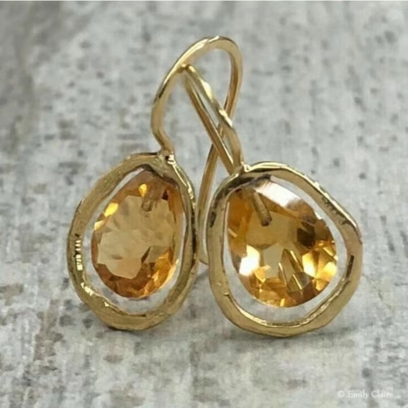 Vintage-Ohrringe aus Gold